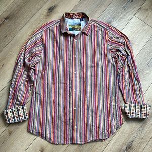 Robert Graham Mens XLT Shirt Long Sleeve Knowledge Wisdom Truth Colorful…